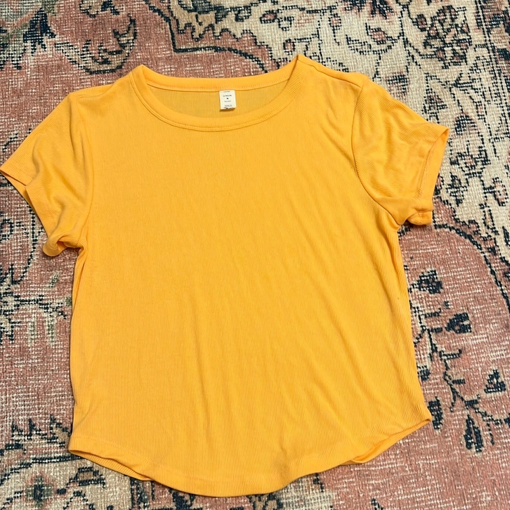 Ultralite Orange Short Sleeve Tee Ribbed
